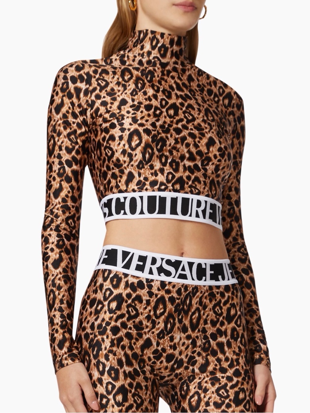 Versace Jeans Couture Black & White Logo Headband